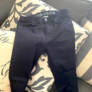 Black super stretch skinny pants